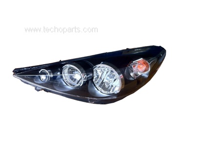 Peugeot 207 Head Lamp (Black)