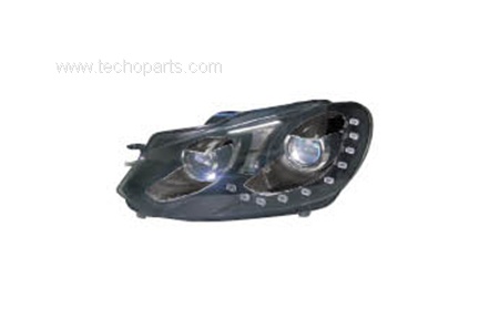 Golf VI R20 Head Lamp (Black)